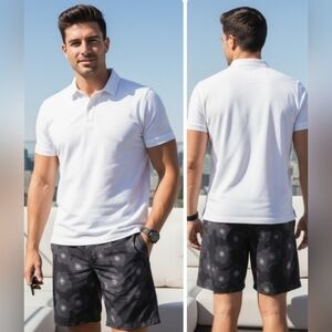 Lululemon Pace Breaker Short 9" Black and Grey Floral Size S